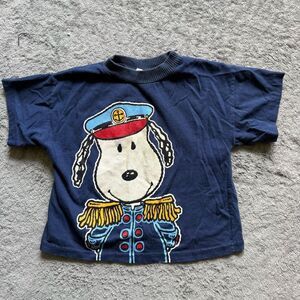 3T Vintage Made in USA Snoopy Sailor Captain Graphic Tee
